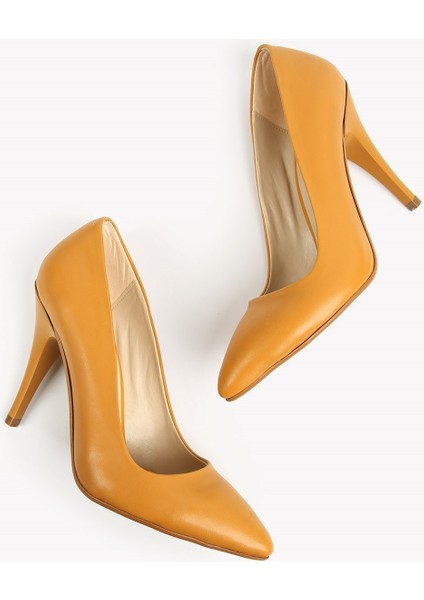 Kadın Sivri Burunlu Stiletto HARDAL CİLT fırsatları