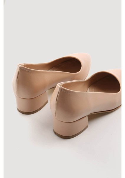 Kadın Günlük Topuklu Ayakkabı Nude Cilt fiyatları