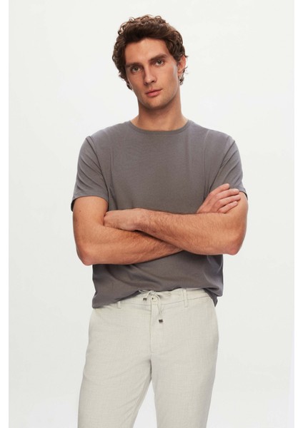Slim Fit Taş Beli Lastikli Bağcıklı Fermuarlı Likralı Rahat Jogger Pantolon 2HC03ORTJGR01