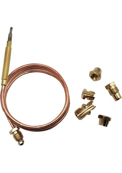 900MM Gaz Sobası Evrensel Termokupl Kiti M6X0.75 Dökülen Somunlarla (Beş) Yedek Termokupl (Yurt Dışından) fiyatları
