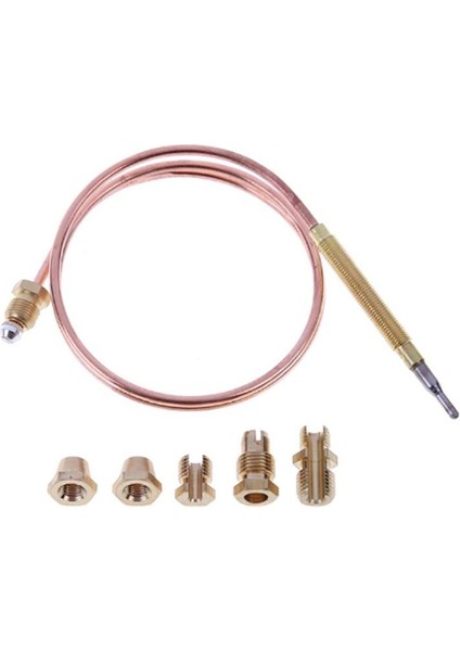 900MM Gaz Sobası Evrensel Termokupl Kiti M6X0.75 Dökülen Somunlarla (Beş) Yedek Termokupl (Yurt Dışından) modelleri