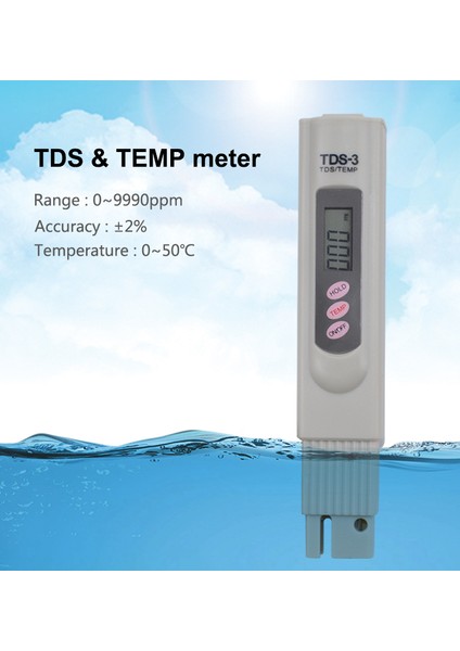 Yıeryı Taşınabilir Kalem Taşınabilir Dijital Su Sayacı Filtresi Ölçüm Su Kalitesi Saflık Test Cihazı Tds Metre (Yurt Dışından) fiyatları