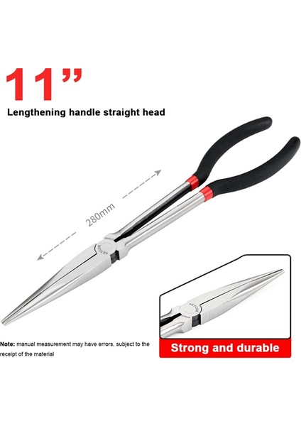 Nxfdsıoz Kargaburun 11 Inç Süper Uzun Iğne Kargaburun Uzun Saplı Onarım Aracı 28CM (Yurt Dışından)