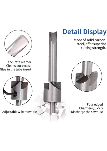 3/4 Inç Kesme Kafalı Kalem Kırpma Sistemi, 7mm, 8mm, 3/8 Inç, 10MM Pilot Şaftlar, Kalem Değirmeni Kırpma Seti (Yurt Dışından)