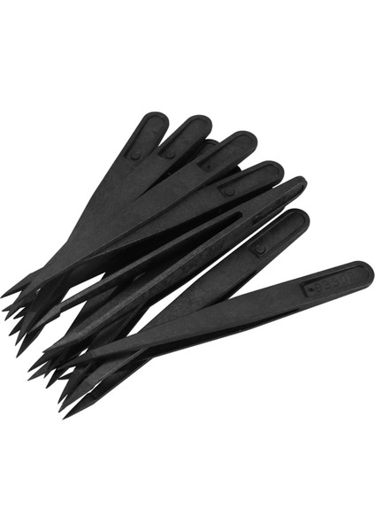 10 Adet Siyah Plastik Uçlu Başlık Anti Statik Cımbız 12CM Uzunluk (Yurt Dışından)
