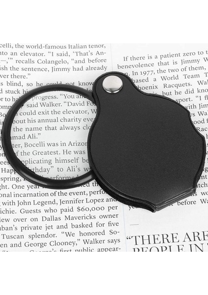 Katlanır Katlanır Cep Büyüteç Büyüteç Lens 3x Büyütme Katlanır Deri Kılıf Büyüteç (Yurt Dışından) modelleri