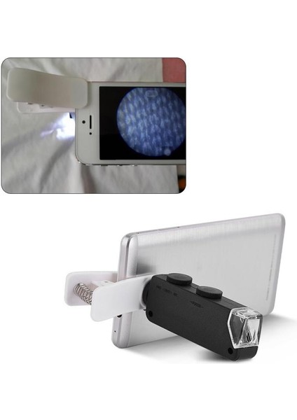 60X-100X Optik Zoom LED Mikroskop Lensi, Klipsli (Yurt Dışından)