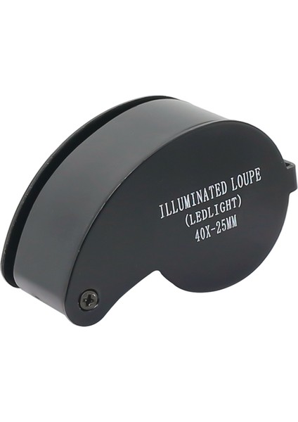 40 Kez Çift LED Lamba Katlanır Büyüteç Yeşim Takı Koleksiyonu ve Takdiri Için Uygundur Kullanımı Kolay Yeniden Kullanılabilir Siyah (Yurt Dışından)