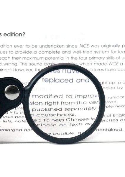 Jaerbee Katlanır Katlanır Cep Büyüteç Büyüteç Lens 3x Büyütme Katlanır Deri Kılıf Büyüteç (Yurt Dışından) fırsatları