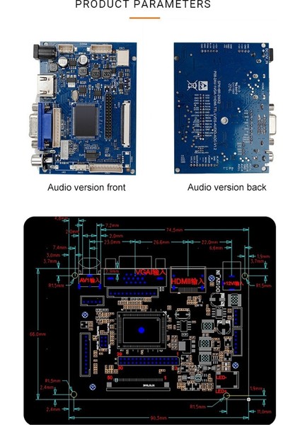 7 Inç 1024X600 LCD Ekran Ekran Sürücü Kartı W/sürücü Kartı Monitörü Raspberry Pi Için Destek Av Geri Döndürme Önceliği (Yurt Dışından)