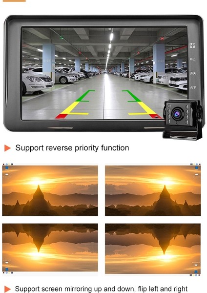 7 Inç 1024X600 LCD Ekran Ekran Sürücü Kartı W/sürücü Kartı Monitörü Raspberry Pi Için Destek Av Geri Döndürme Önceliği (Yurt Dışından)