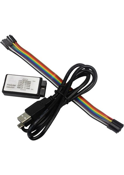 USB Saleae 24M 8ch Için Jumper Tel Dupont Kablosu Için Test Kanca Klip Mantık Analizörü Test Klasörü (Yurt Dışından) fiyatları