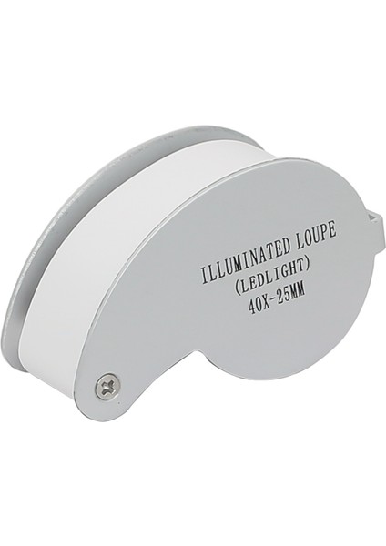 40 Kez Çift LED Lamba Katlanır Büyüteç Yeşim Takı Koleksiyonu ve Takdiri Için Uygundur Dayanıklı Gümüş (Yurt Dışından)