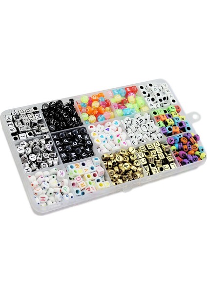 1100 Erken Çocukluk Eğitim Bulmaca Çocuk Akrilik Mektup Seti Kombinasyonu Mektup Boncuk Dıy Boncuklu Malzeme (Yurt Dışından)