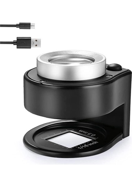 Ncanruı 30X Büyüteç Büyüteç, 6 LED Işıklı, Şarj Edilebilir Taşınabilir Masaüstü Metal Kuyumcular Büyüteç, Işıklı Büyüteç (Yurt Dışından) fırsatları