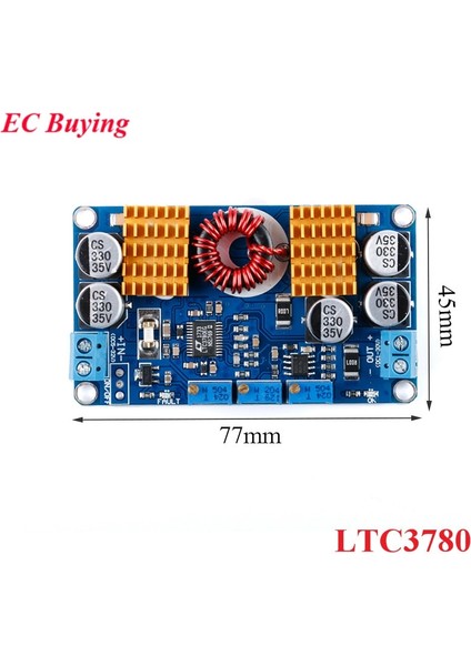 LTC3780 Otomatik Step-Up Aşağı Dönüştürücü Boost Buck Şarj Kaynağı Modülü Dc-Dc 5-32V Ila 1V-30V 10A Araba Solar Şarj Cihazı Için (Yurt Dışından)