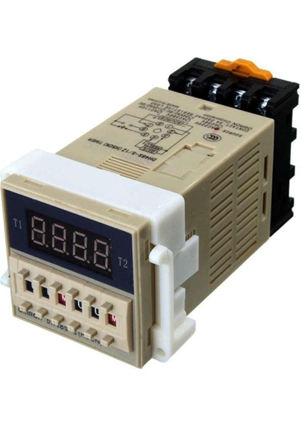 Ac 220V 5A Programlanabilir Çift Zamanlı Zamanlayıcı Gecikme Röle Cihazı Aracı DH48S-S (Yurt Dışından)