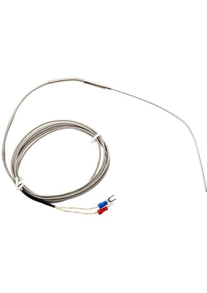 2m Tel Sıcaklık Sensörü Toprak Termokupl Probu J Tipi 205MM x 1.5mm (Yurt Dışından)