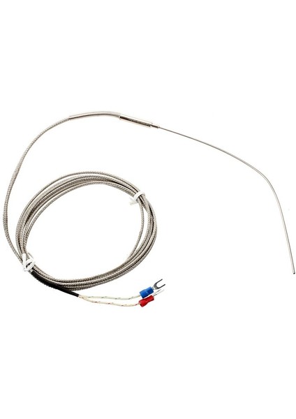 2m Tel Sıcaklık Sensörü Toprak Termokupl Probu J Tipi 205MM x 1.5mm (Yurt Dışından)