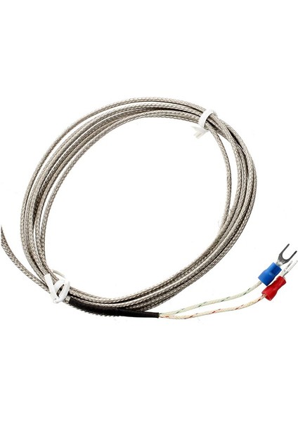2m Tel Sıcaklık Sensörü Toprak Termokupl Probu J Tipi 205MM x 1.5mm (Yurt Dışından)
