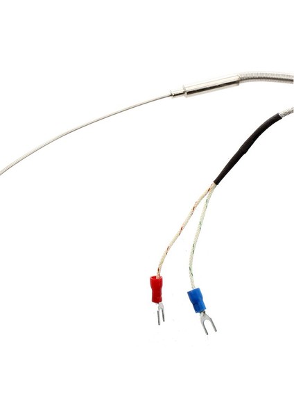 2m Tel Sıcaklık Sensörü Toprak Termokupl Probu J Tipi 205MM x 1.5mm (Yurt Dışından)