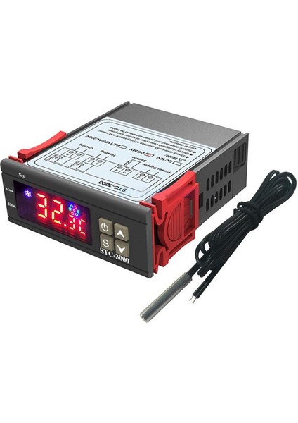 STC-3000 12V LED Dijital Sıcaklık Kontrol Cihazı Termostat Kontrol Isıtma Soğutma Sensörü Nem Ölçer (Yurt Dışından) fiyatları