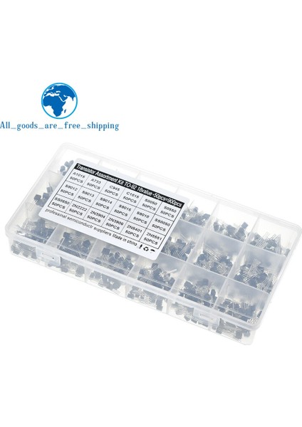 900 Adet/kutu 18 Değer To-92 Transistör Çeşitleri Kiti A1015 2N2222 C1815 S8050 2N3904 2N3906 S9012 Npn/pnp Transistörler Set Paketi (Yurt Dışından)