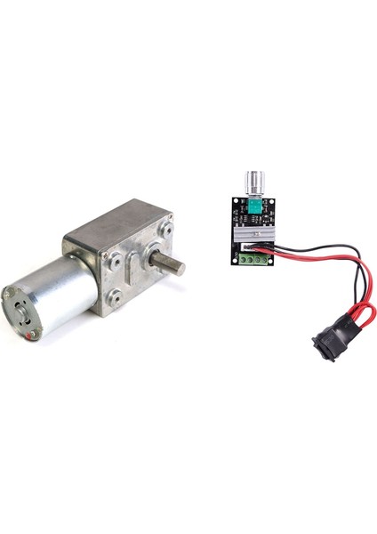 1 Adet Yüksek Torklu Turbo Sonsuz Dişli Motor ve 1 Adet Pwm Dc Motor Hız Kontrol Cihazı Ileri Geri Anahtar Kontrolü (Yurt Dışından) fiyatları