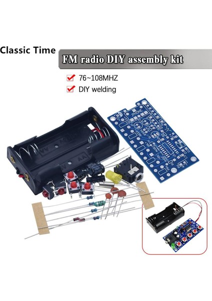 Kablosuz Stereo Fm Alıcı Modülü Fm Dıy Elektronik Kitleri 76MHZ-108MHZ Dc 1.8V-3.6V (Yurt Dışından)