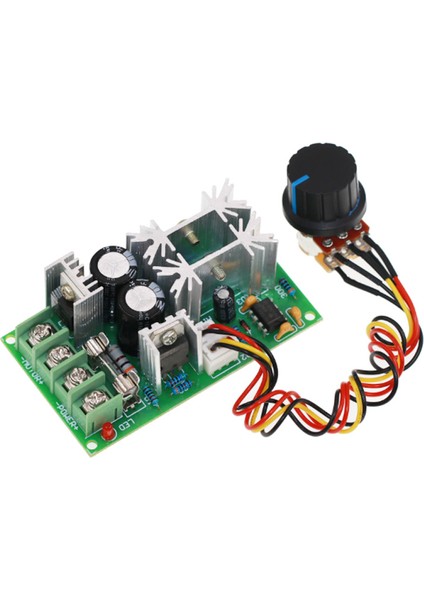 DC10-60V Dc Motor Hız Regülatörü 12V 24V 36V 48V Yüksek Sürücü Modülü Pwm Denetleyici 20A Akım Regülatörü (Yurt Dışından)
