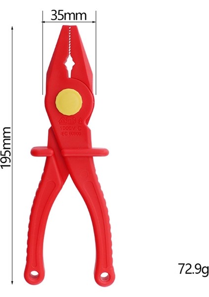 Emek Tasarrufu Sağlayan Vde Yalıtımlı Elektrikçi Plastik Pense 1000V El Aletleri Için Yanmayı Önleyici Cam Elyaf ile Yalıtımlı (Yurt Dışından) fırsatları