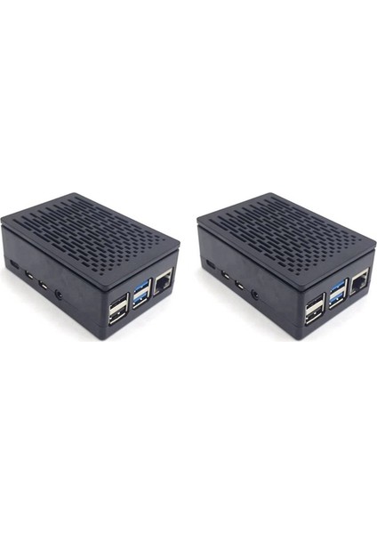 2x Raspberry Pi 4 Için Kılıf Kabuk Kutusu Muhafaza Kurulabilir Soğuk Fan Alüminyum Soğutucu Muhafaza Raspberry Pi 4b Için (Yurt Dışından)