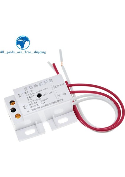 Yeni 220V Ac 50Hz Otomatik Kızılötesi Sensör Anahtarı Pır Mikrodalga Radar Vücut Hareket Sensörü Modülü Zaman Mesafe Aralığı Için Ayarlanabilir (Yurt Dışından)