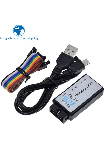 USB Mantık Analizörü 24MHZ 8 Kanal 24M/SANIYE Arm Fpga Mantık Analizörü Mantık 24M 8ch Için Mantık Analizörü Hata Ayıklayıcı (Yurt Dışından)