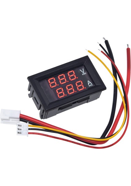 DC0-100V 1A 10A 50A 100A Dijital Voltmetre Ampermetre 2 In1 Multimetre DC4-30V Gerilim Amper Metre Volt Amp Ölçer Paneli Çift Ekran (Yurt Dışından)