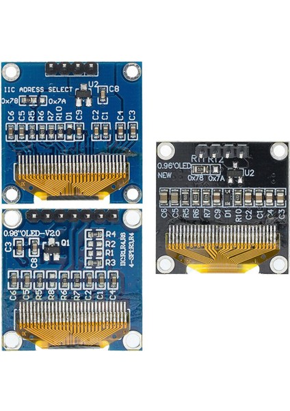 0.96 Inç Iıc Seri Beyaz OLED Ekran Modülü 128X64 I2C SSD1306 12864 LCD Ekran Kartı Gnd Vcc Scl Sda 0.96 (Yurt Dışından)