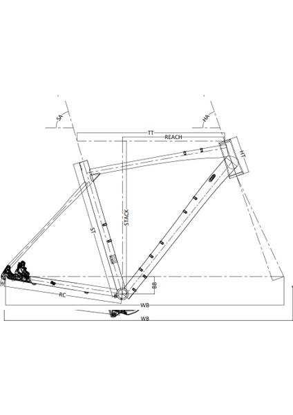 Gravel Gt 52 cm Kadro 20 Vites