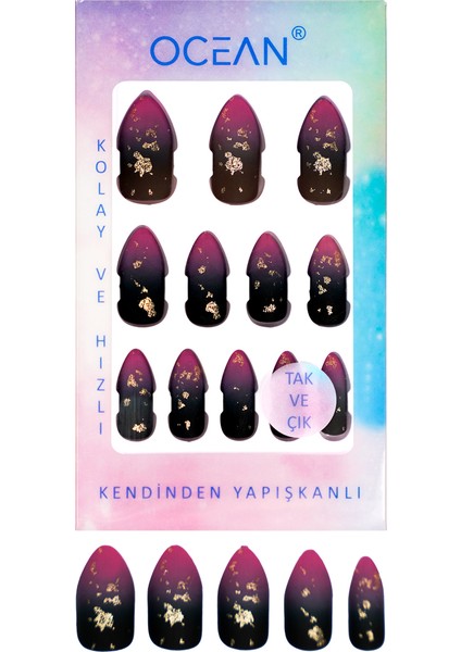 Tak ve Çık Kendinden Yapışkanlı Takma Tırnak
