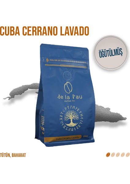 Cuba Cerrano Lavado Öğütülmüş Paket Filtre Kahve 250 gr