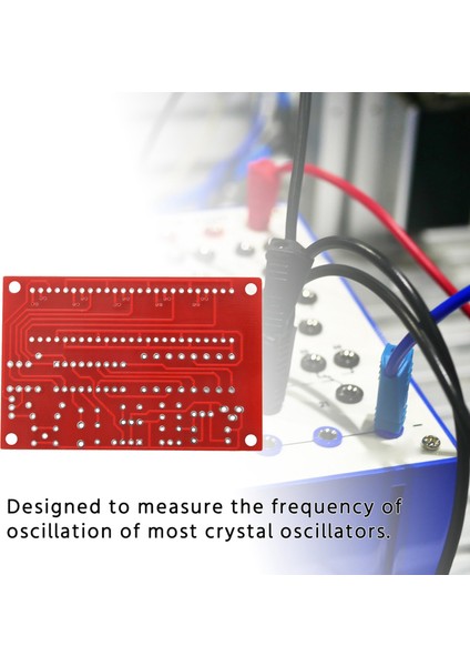 50 Mhz Kristal Osilatör Frekans Sayacı Test Cihazları Dıy Kiti 5 Çözünürlük Dijital Kırmızı (Yurt Dışından)