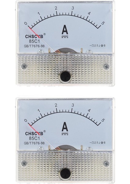 2x 85C1-A Analog Akım Panel Metre Dc 5A Amp Ampermetre (Yurt Dışından)