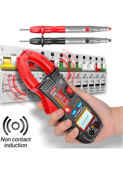 Aneng CM81 6000 Sayım Basma Düğmesi Kelepçe Multimetre Yeni Dijital Pens Metre Dc/ac Curren Multimetre Ampermetre Gerilim Test Cihazı Araba Amp Hz Kapasite Ncv Ohm Testi (Yurt Dışından)