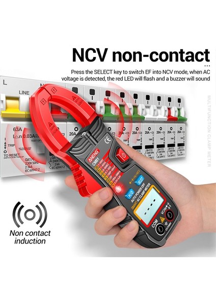 Aneng CM81 6000 Sayım Basma Düğmesi Kelepçe Multimetre Yeni Dijital Pens Metre Dc/ac Curren Multimetre Ampermetre Gerilim Test Cihazı Araba Amp Hz Kapasite Ncv Ohm Testi (Yurt Dışından) indirimleri