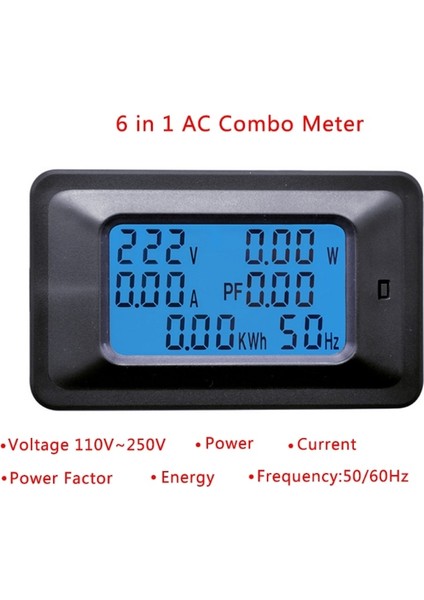 20/100A Ac LCD Dijital Panel Wer Watt Metre Monitör Gerilimi Kwh Voltmetre Ampermetre (Yurt Dışından) fiyatları