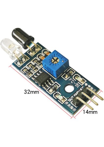 Ir Kızılötesi Engellerden Kaçınma Sensörü Modülü Arduino Araba Robot Için 3 Telli Yansıtıcı Fotoelektrik (Yurt Dışından)