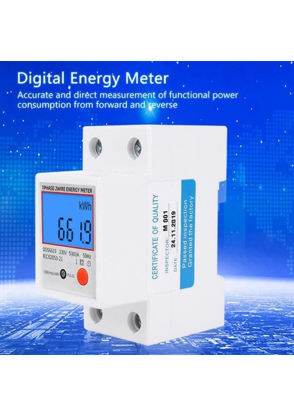 Monofaze Enerji Sayacı-1 x Enerji Sayacı 1 x Ingilizce Kullanım Kılavuzu-Beyaz (Yurt Dışından) modelleri