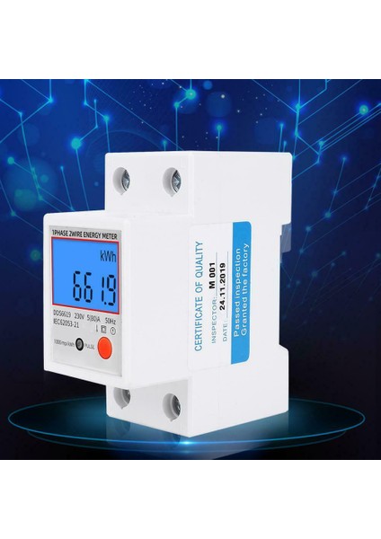 Monofaze Enerji Sayacı-1 x Enerji Sayacı 1 x Ingilizce Kullanım Kılavuzu-Beyaz (Yurt Dışından) indirimleri
