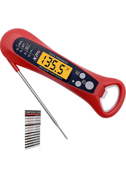 Et Termometresi, Pişirme Için Dijital Anında Okunan Gıda Termometresi, Mutfak Için Yemek Termometresi, Izgara Barbekü Kırmızı (Yurt Dışından) fiyatları