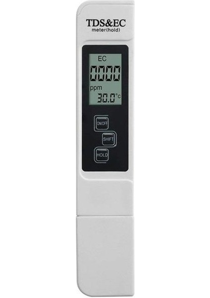 Kalem Sıcaklık Ölçer 3'ü 1 Arada Tds&ec Algılama LCD Dijital Su Kalitesi Test Kalemi (Yurt Dışından)