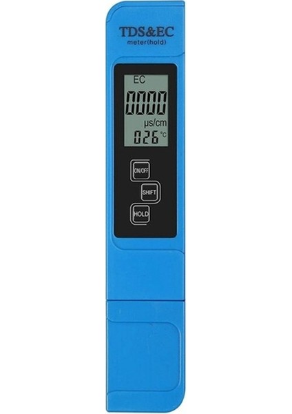 Kalem Sıcaklık Ölçer 3'ü 1 Arada Tds&ec Algılama LCD Dijital Su Kalitesi Test Kalemi (Yurt Dışından)